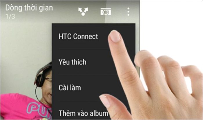 Kết nối điện thoại với tivi qua HTC Connect trên HTC
