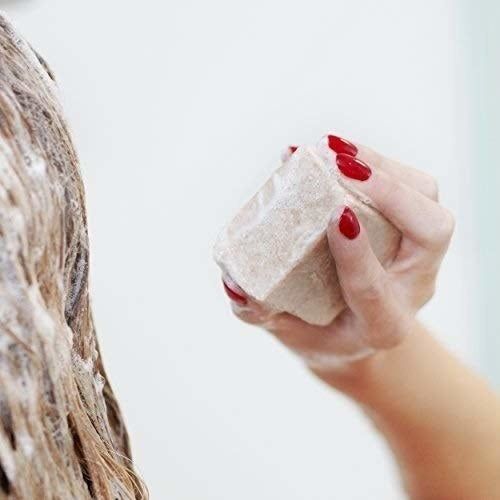 Model using the soap bar