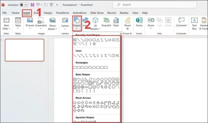 Cách chèn ảnh vào khung có sẵn trong PowerPoint