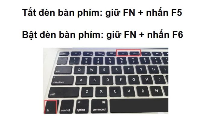 Cách bật, tắt đèn bàn phím MacBook hiệu quả.