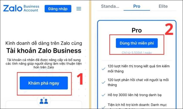 Hướng dẫn đăng ký tài khoản Zalo Business trên điện thoại.