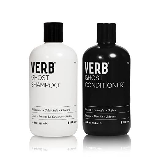 The shampoo and conditioner set in its packaging