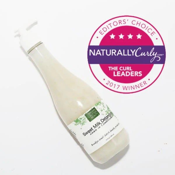 The bottle of leave-in conditioner.