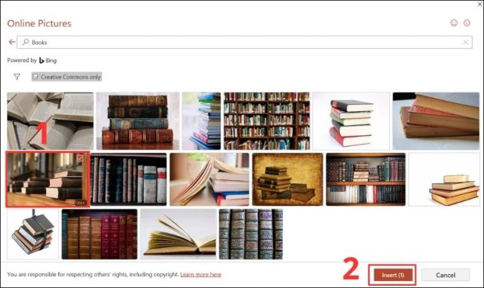 Chọn Insert để chèn ảnh vào PowerPoint