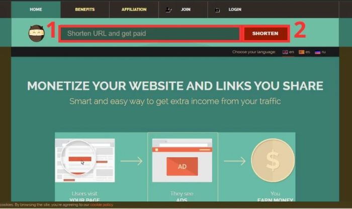 Hướng dẫn rút gọn link trên Shorte.st