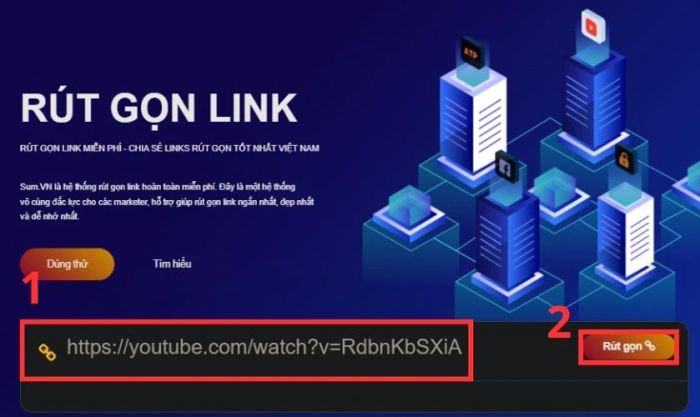 Hướng dẫn rút gọn đường link trên Sum.vn