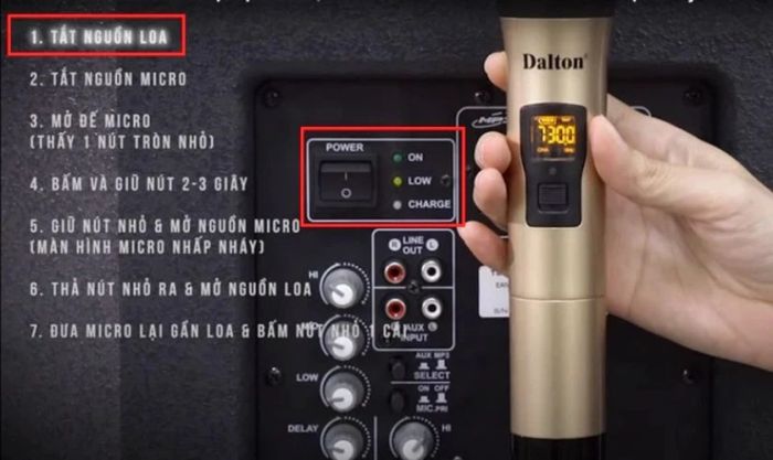 Cách kết nối micro không dây với loa Bluetooth khi không bắt được tần số