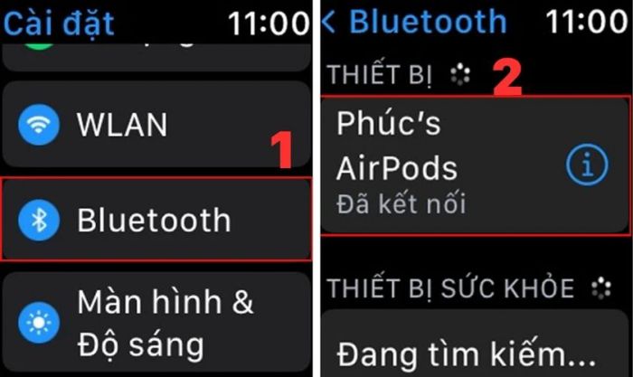 Vào mục Cài đặt và chọn Bluetooth