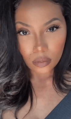 Jordan Grigsby wearing the brow pencil.