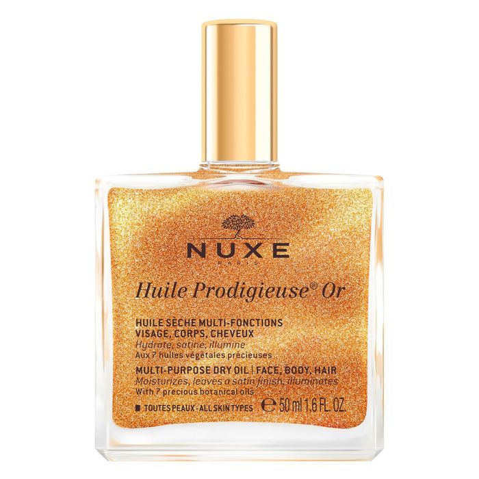 Shimmery body oil