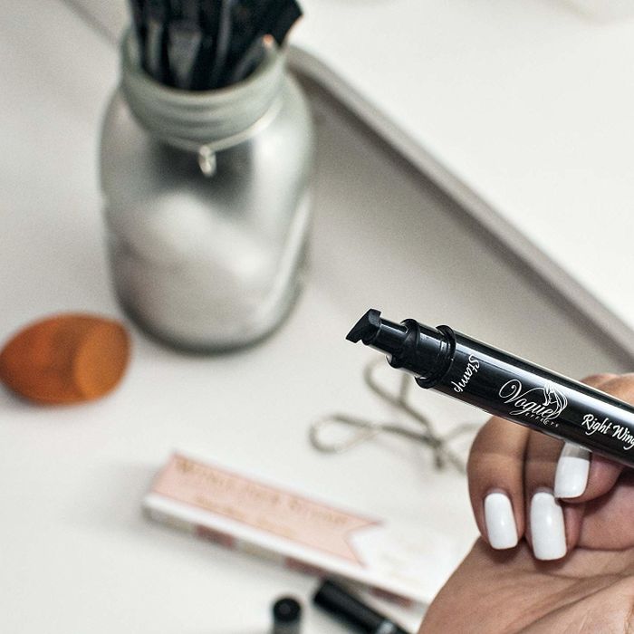 The stamp side of the eyeliner.