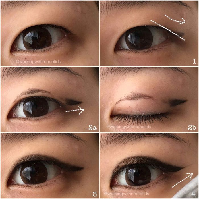 A diagram illustrating the technique, with the wing and liner positioned higher on the lid.