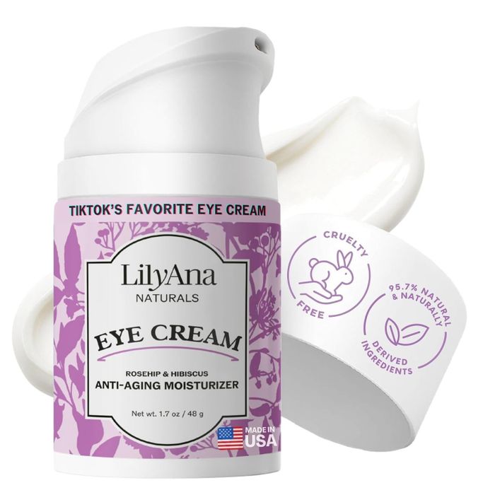A bottle of eye cream.