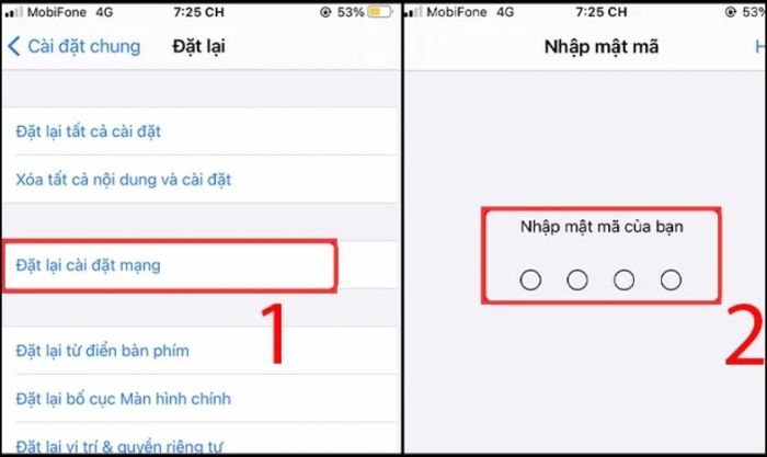 Đặt lại cài đặt mạng