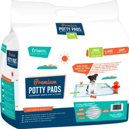The pack of premium potty training pads