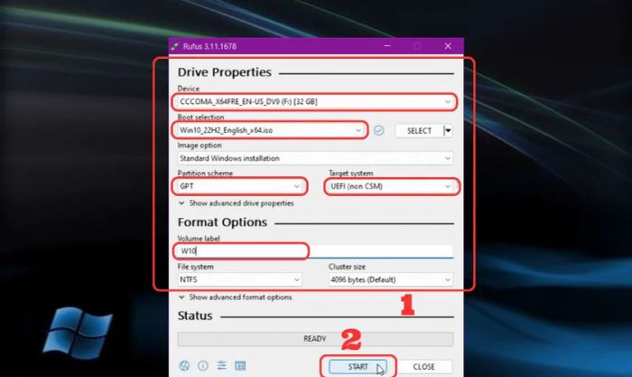 Nhấn Next để tiếp tục quá trình.