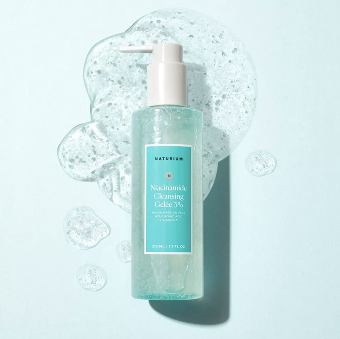 A bottle of face cleanser gelee