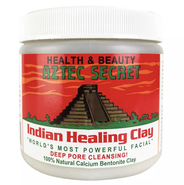A tub of Aztec Secret Indian Healing Clay