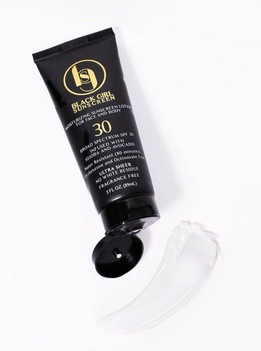 the bottle of sunscreen