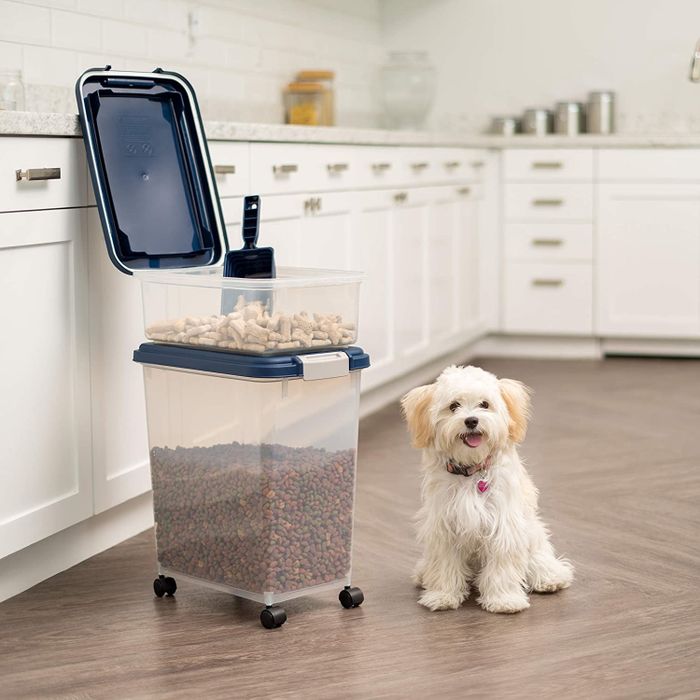 The three-piece set, complete with wheels for easy transport