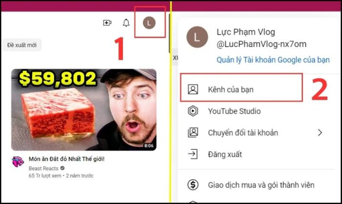Cách thiết lập bố cục và hình ảnh cho kênh YouTube trên máy tính