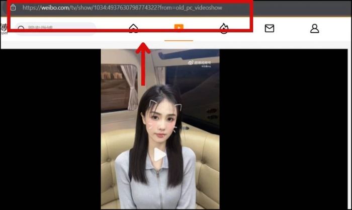 Sao chép đường link của trang mới
