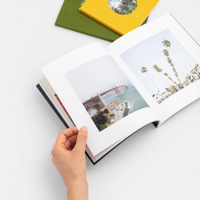 Inside the photo book, featuring large images that capture the best memories.