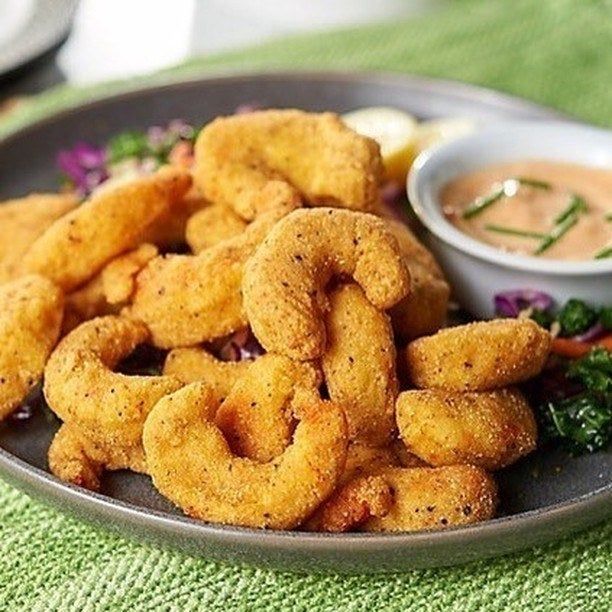 plate of crispy fried shrimp