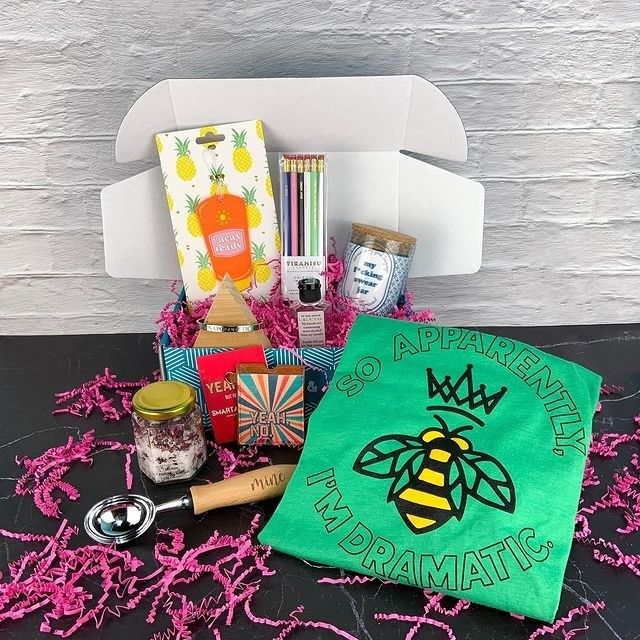 The contents of one of the subscription boxes