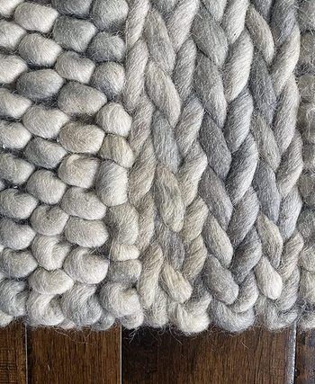 The same rug now completely free of the stain after using the remover