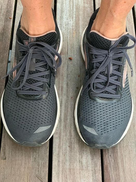 Shoes with normal-looking laces in them, as if they were traditional laces