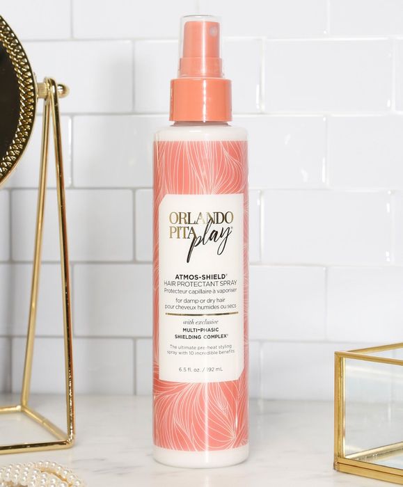 The pink and white spray bottle