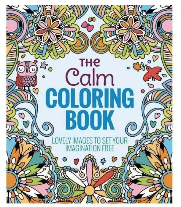A calming adult coloring book