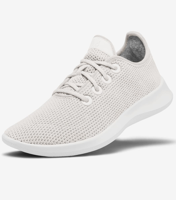Product image of the white Allbirds sneakers.