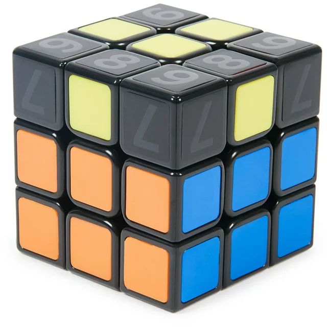 Rubik's Cube coaching toy featuring colored squares and numbered sections.