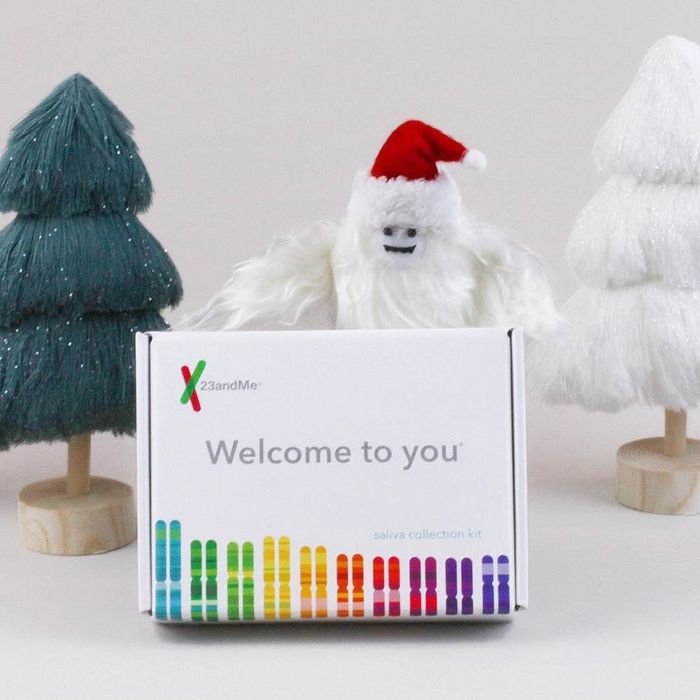 Packaging for the 23andMe kit.