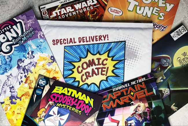 a variety of comics you might find in the subscription