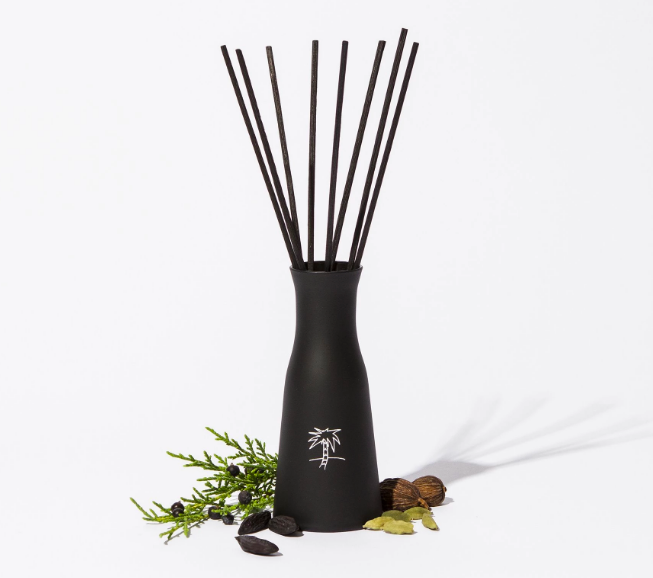 Black diffuser with reeds included.