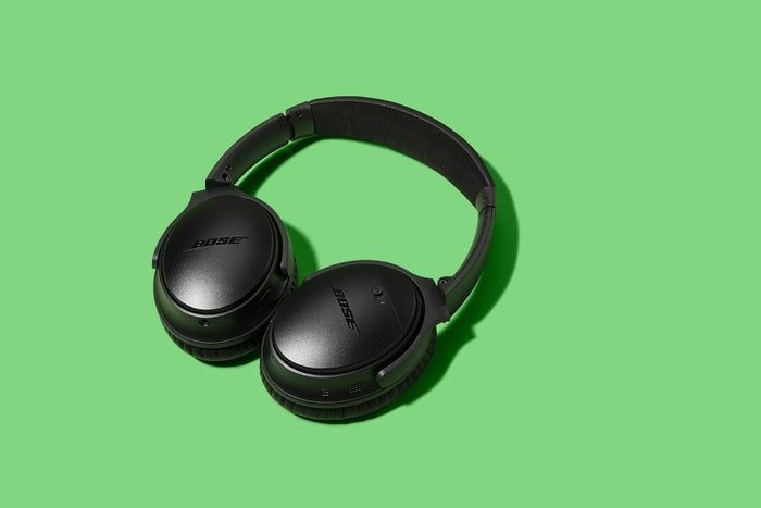 Bose headphones in sleek black design