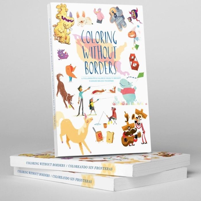 The cover of the large coloring book