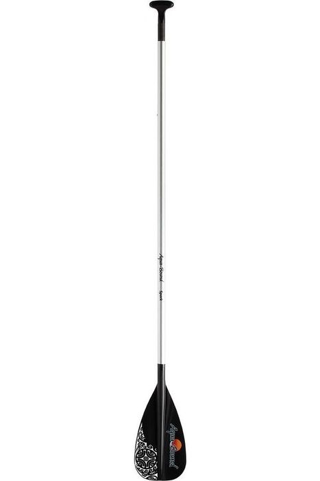A black paddle for stand-up paddleboarding.