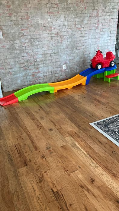 The reviewer's vibrant coaster set.