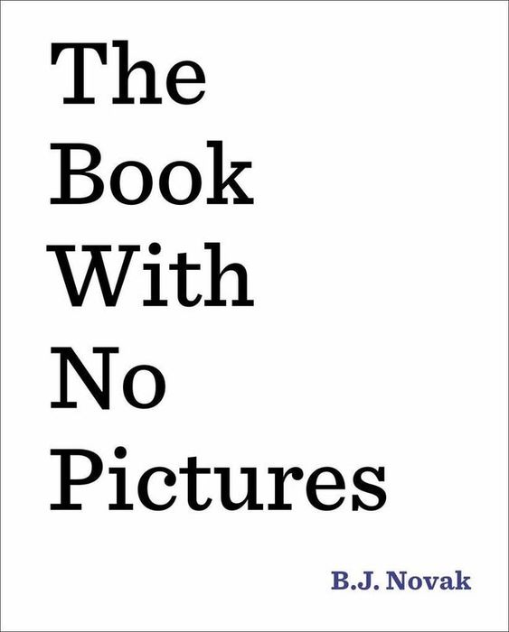 The cover of 'The Book with No Pictures'