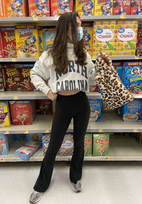 Reviewer rocking the black pants