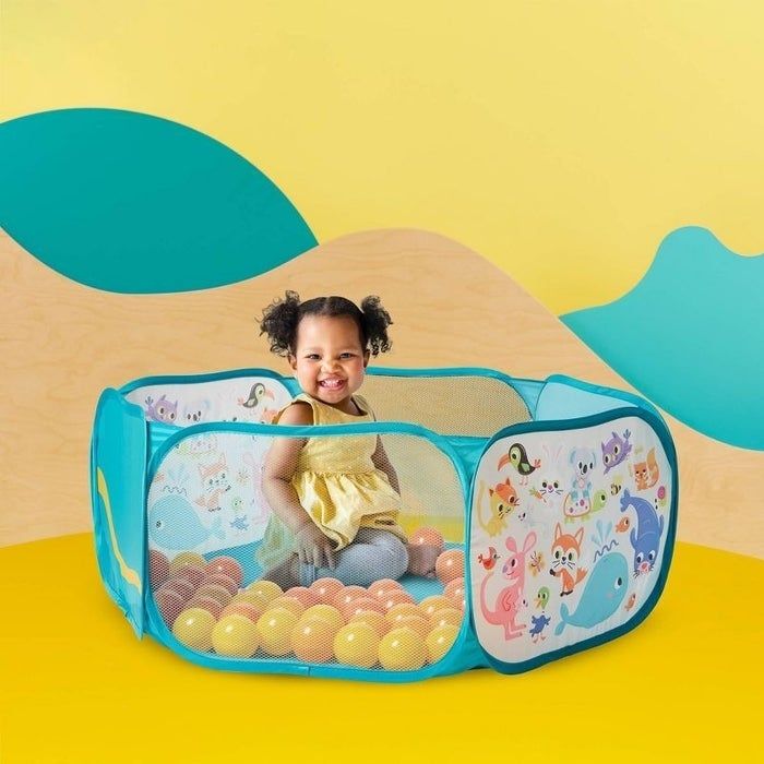 Child in a ball pit