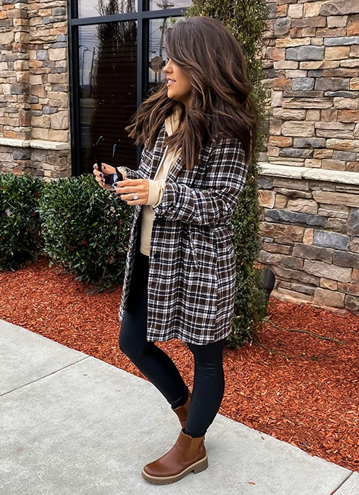 A reviewer effortlessly rocking the jacket for a laid-back yet polished look