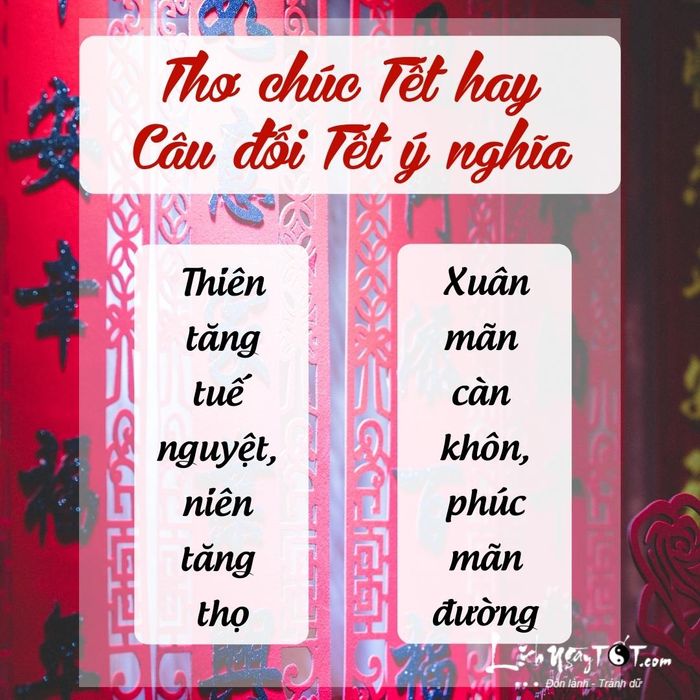 Thơ chúc Tết, câu đối Tết