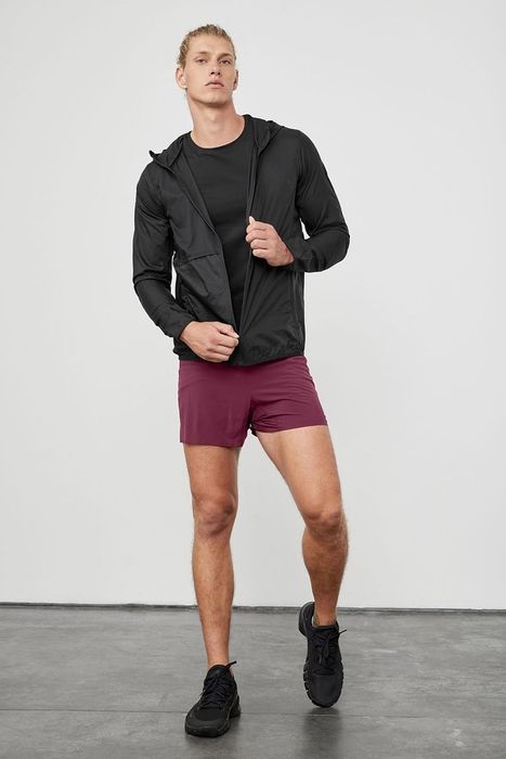 Model wearing the jacket in the color 