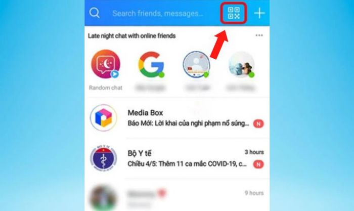 Chọn biểu tượng mã QR