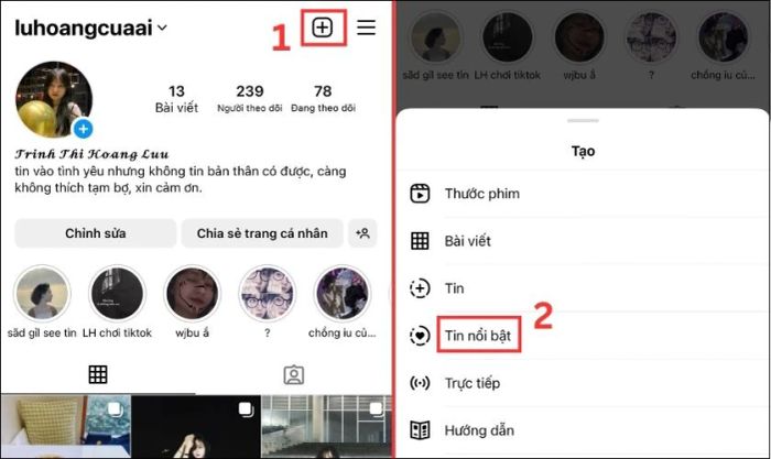 Cách tăng lượt theo dõi Instagram hiệu quả bằng cách sử dụng Tin nổi bật